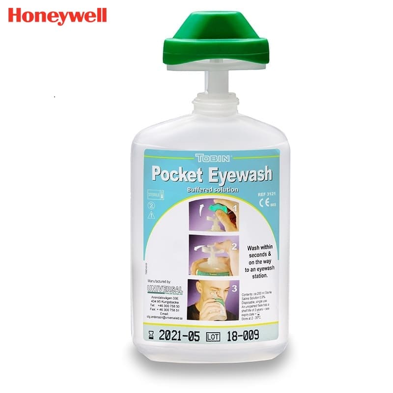 霍尼韦尔（Honeywell） 321 Tobin 瓶装洗眼器 (磷酸盐缓洗眼液 200ml、随身口袋装)